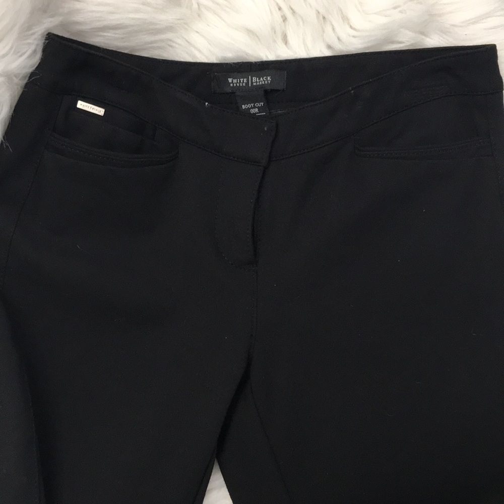 Black boot cut pants
